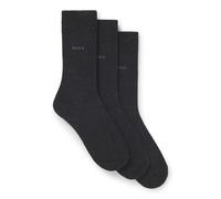 BOSS Socken mit Label-Detail im 3er-Pack in Anthrazit, Größe 39-42