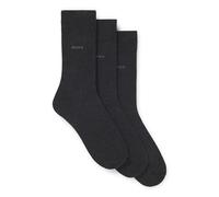 BOSS 3P RS Finest Soft Cotton Sock Dunkelgrau Gr 47/50 Herren