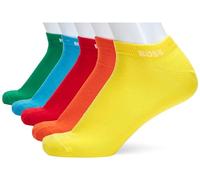 BOSS Herren 5P AS Rainbow CC Fünfer-Pack Unisex-Sneakers-Socken mit Logo-Bündchen Gemustert961 39-42