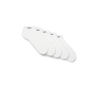 BOSS Fünfer-Pack Sneakers-Socken aus Baumwoll-Mix mit Branding - Style 5P AS Uni CC, 50493197 Weiß 39-42