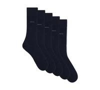 BOSS Herren 5P RS Uni CC Mittelhohe Socken aus Baumwoll-Mix im Fünferpack
