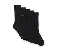 BOSS Herren 5p Uni Color Cc Herrensocken, Black1, 39-42 EU