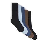BOSS Herren 5P RS Uni Col CC Mittelhohe Socken aus Baumwoll-Mix im Fünfer-Pack Gemustert972 39-42