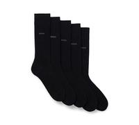 BOSS Herren 5p Uni Color Cc Herrensocken, Black1, 43-46 EU