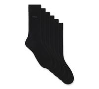 BOSS Herren 6P RS UNI CC Sechser-Pack mittelhohe Socken aus Baumwoll-Mix Schwarz001 43-46