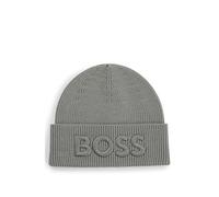 BOSS Herren Afox R Mütze aus Woll-Mix mit Logo-Stickerei