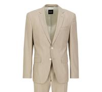 BOSS Herren Anzug mit Schurwolle H-HUGE Slim Fit, beige, Gr. 52