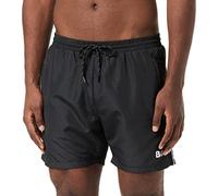 BOSS Schnell trocknende Badeshorts mit Logo und Paspeln - Style Starfish, 50469607 Schwarz XL