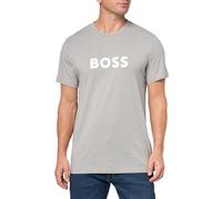 BOSS Herren Big Logo Cotton T Rash-Guard-Shirt, Moonrock Grey, Large