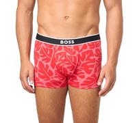 BOSS Herren Bold Logo Patterned Trunk Badehose, Pink Punch Floral, XX-Large
