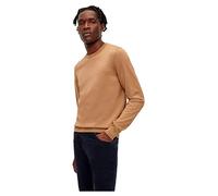 BOSS Black Pullover Herren Slim Fit Rundhals Schurwolle beige, 3XL