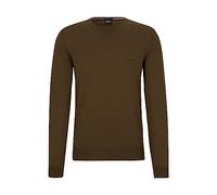 BOSS Herren Botto-L Pullover aus Schurwolle mit Rundhalsausschnitt und Logo-Stickerei Hellgrün XXL