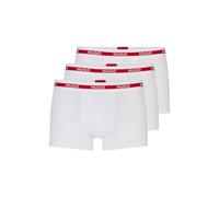 HUGO Herren Trunk Triplet Planet Dreierpack Boxershorts aus Stretch-Baumwolle mit Logo-Bund Weiß XXL