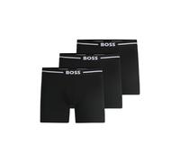 BOSS Three-pack of stretch-cotton boxer briefs with logos - Style BoxerBr 3P Bold, 50510698 Schwarz XXL