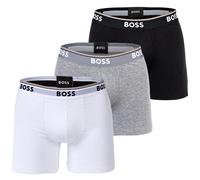 BOSS Power Logo Cotton Boxershorts weiß/grau/schwarz (3er-Pack) - XXL