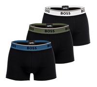 BOSS Dreierpack Boxershorts aus Stretch-Baumwolle mit Logo-Bund - Style Trunk 3P Power, 50554693 Schwarz XXL
