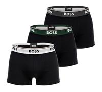 BOSS Herren Boxershorts, 3er Pack - Trunk 3P Power, Cotton Stretch, Logo, uni M Schwarz