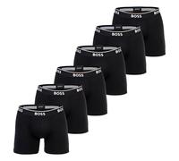 BOSS Herren Boxershorts, 6er Pack - Boxer Briefs 6P Power, Cotton Stretch, Logo Schwarz M