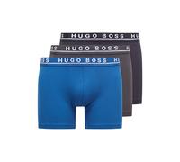 BOSS Herren Brief 3p Co/El Boxershorts, Blu (Open Blue 487), L EU