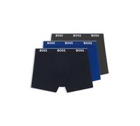 BOSS Herren Brief 3p Co/EL Boxershorts, New - Open Blue487, XXL EU
