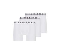 BOSS Herren Brief 3p Co/EL Boxershorts, White (-100), M EU