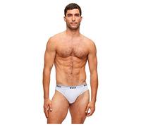 BOSS Dreier-Pack Slips aus Stretch-Baumwolle mit Logos am Bund - Style Brief 3P Power, 50475273 Weiß L