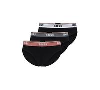 BOSS Herren Brief 3P Power Dreier-Pack Slips aus Stretch-Baumwolle mit mittlerer Bundhöhe Gemustert M