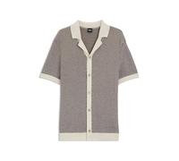 BOSS Herren Strickjacke C-ICONICO, weiss, Gr. XL