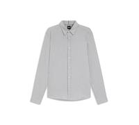BOSS Regular-Fit Flanell-Hemd aus Baumwoll-Mix - Style C-LIAM-kent-C1-243, 50550666 Hellgrau XL