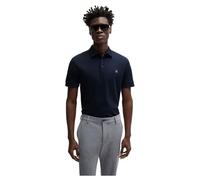 BOSS Herren C-Parris 01 Poloshirt aus merzerisierter Baumwolle mit Double-B-Monogramm Dunkelblau XL