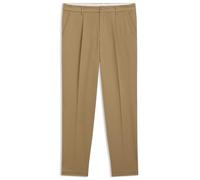 BOSS Herren C-Perin-PL-261F Tapered-Fit Hose aus elastischem Baumwoll-Twill Khaki 50