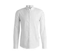BOSS Bedrucktes Slim-Fit Hemd aus Oxford-Baumwolle - Style C-ROAN-kent-C1-243, 50533755 Weiß L