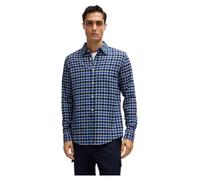 BOSS Herren C-ROAN-C4-244 Kariertes Slim-Fit Hemd aus Baumwoll-Flanell Hellblau M