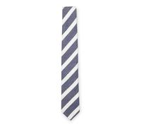 BOSS Jacquard-Krawatte aus Leinen und Seide mit diagonalen Streifen - Style C-TIE 7.5CM 262, 50561746 Blau gestreift ONESI