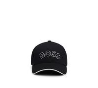 BOSS Cap aus gewebtem Piqué mit Logo-Stickerei - Style Cap-US, 50492737 Schwarz ONESI