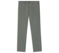 BOSS Regular-Fit Hose aus elastischem Baumwoll-Satin - Style Chino-Regular-1, 50534378 Grau 36/32