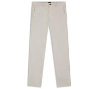 Chinohose BOSS ORANGE "slim", Herren, Gr. 33, Länge 34, beige (271 light beige), Web, Obermaterial: 97% Baumwolle, 3% Elasthan, unifarben, slim fit knöchellang, Hosen Chinohose, mit Gesäßtaschen (4411
