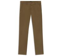 BOSS Slim-Fit Hose aus überfärbtem elastischem Satin - Style Chino_slim, 50510933 Khaki 33/34