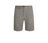 BOSS Herren Chino-Slim-Shorts Slim-Fit Chino-Shorts aus elastischem Baumwoll-Twill Hellbeige 33