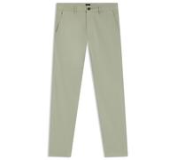 BOSS Herren Chino Slim Slim-Fit Chino aus elastischem Baumwoll-Satin Hellgrün 34/32
