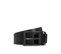 BOSS Gürtel aus italienischem Leder mit Logo-Schlaufe - Style Cole-Ant_Sz35, 50491852 Schwarz 80