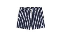 BOSS Herren Discus Schnell trocknende Badeshorts mit Allover-Print Dunkelblau XL