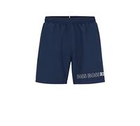 BOSS Herren Dolphin Badeshorts aus recyceltem Material mit Mehreren Logos