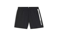 BOSS Badeshorts mit Streifen und Logo - Style Dolphin, 50508963 Schwarz L