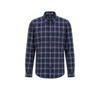BOSS Herren Flannelhemd H-LIAM, blau, Gr. XL