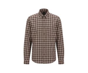 BOSS Herren Flannelhemd H-LIAM, nougat, Gr. XXXL
