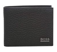 BOSS Herren Geldbörse Portmonee 100 % Leder in Schwarz Manprio