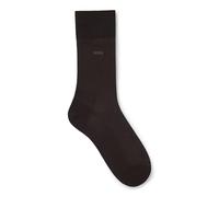 BOSS Mittelhohe Logo-Socken aus ägyptischer Baumwolle mit merzerisiertem Finish - Style George RS Uni MC, 50469837 Dunkelbraun 41-42