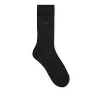 Hugo Boss Herrensocken George Uni MC - mercerisierte Baumwolle - Schwarz 43-44