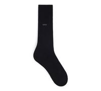 BOSS Mittelhohe Logo-Socken aus ägyptischer Baumwolle mit merzerisiertem Finish - Style George RS Uni MC, 50469837 Schwarz 45-46